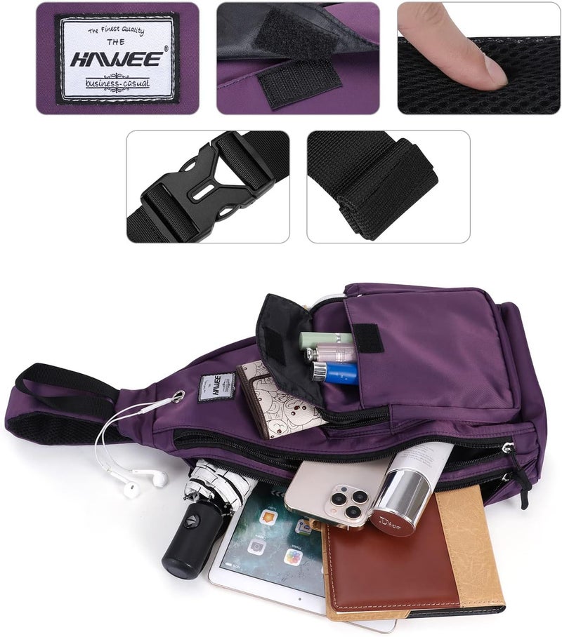 HAWEE Backpack Sling for Women Anti-Water Crossbody Bag Inclined Adjustable Pack | Casual, Adjustable Strap, Water Repellent, for Travel/Sport - Image 5